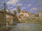 Alfred Sisley The Bridge at Villeneuve-la-Garenne oil painting on canvas